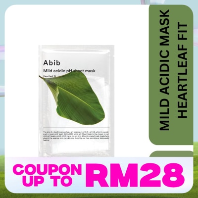 ABIB Mild Acidic PH Sheet Mask Heartleaf Fit 1s