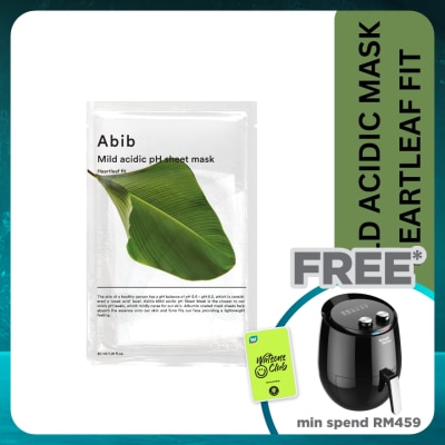 ABIB Mild Acidic PH Sheet Mask Heartleaf Fit 1s