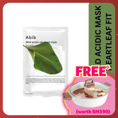 ABIB Mild Acidic PH Sheet Mask Heartleaf Fit 1s