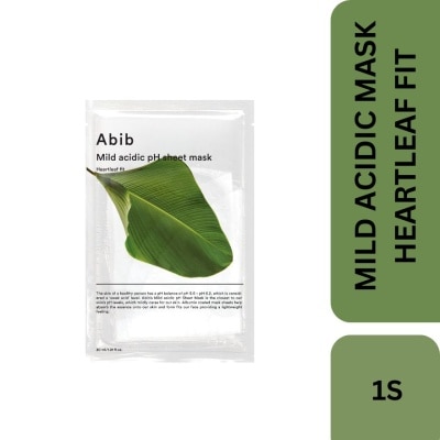 ABIB Mild Acidic PH Sheet Mask Heartleaf Fit 1s