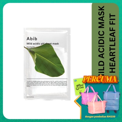 ABIB Mild Acidic PH Sheet Mask Heartleaf Fit 1s