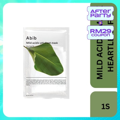ABIB Mild Acidic PH Sheet Mask Heartleaf Fit 1s
