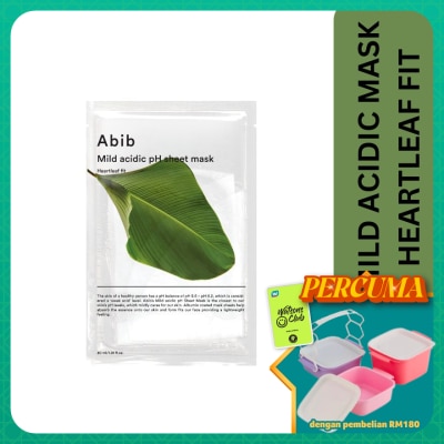ABIB - Mild Acidic PH Sheet Mask Heartleaf Fit 1s