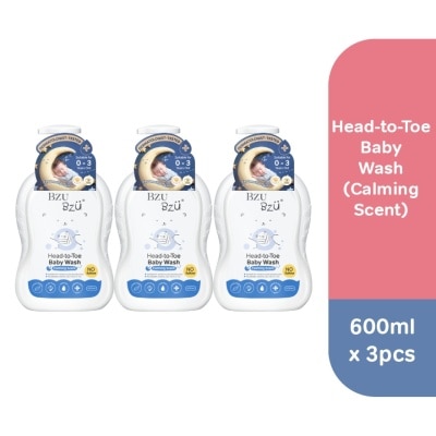 BZU BZU Baby Head-to-Toe Wash 600 ml x3