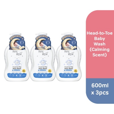BZU BZU - Baby Head-to-Toe Wash 600 ml x3
