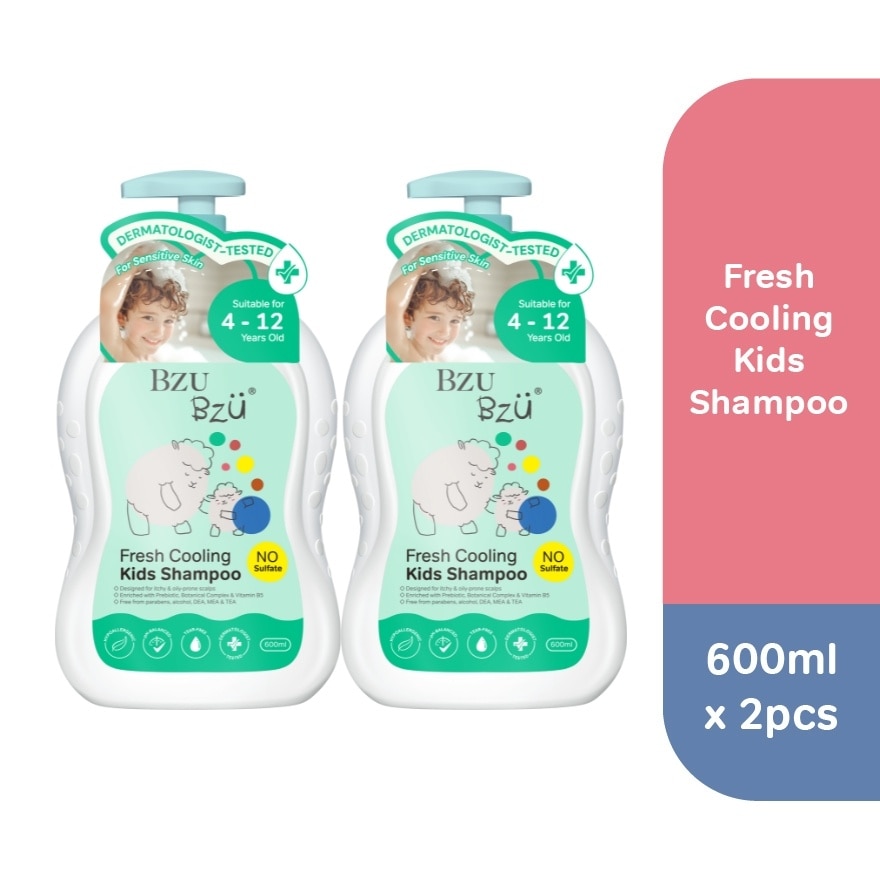 Fresh & Cooling Shampoo - 600 ml x2