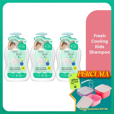 BZU BZU - Fresh & Cooling Shampoo 600 ml x3