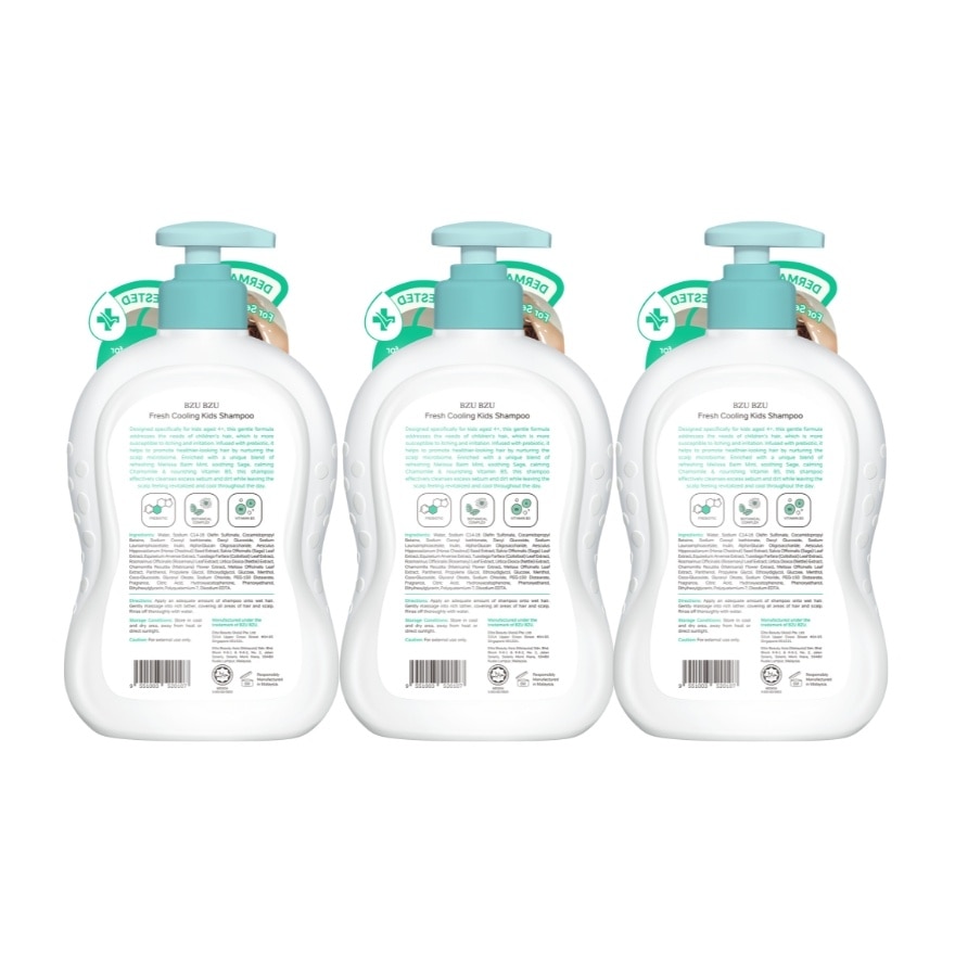 Fresh & Cooling Shampoo 600 ml x3