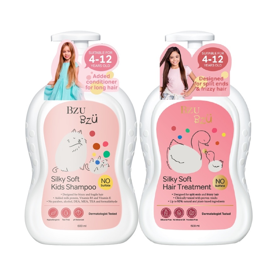 Silky & Soft Shampoo Hair 600 ml Set