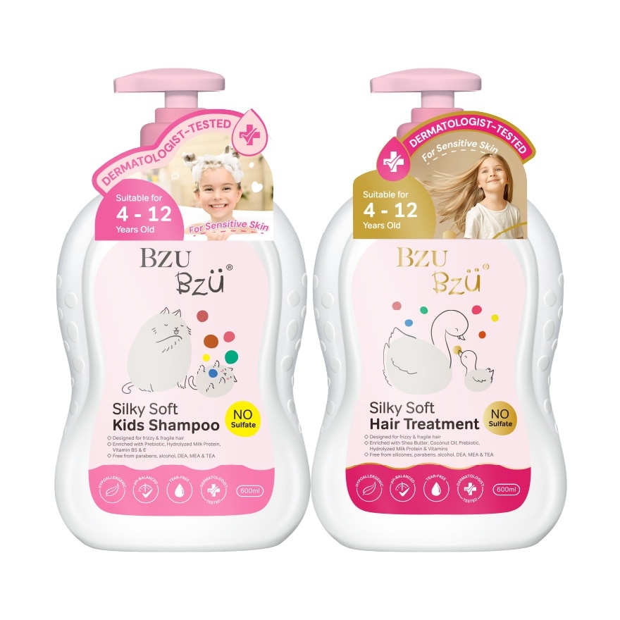 Silky & Soft Shampoo Hair 600 ml Set
