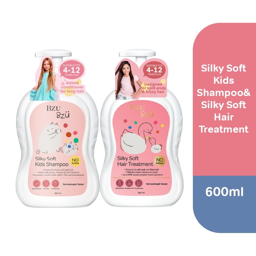 Silky & Soft Shampoo Hair 600 ml Set