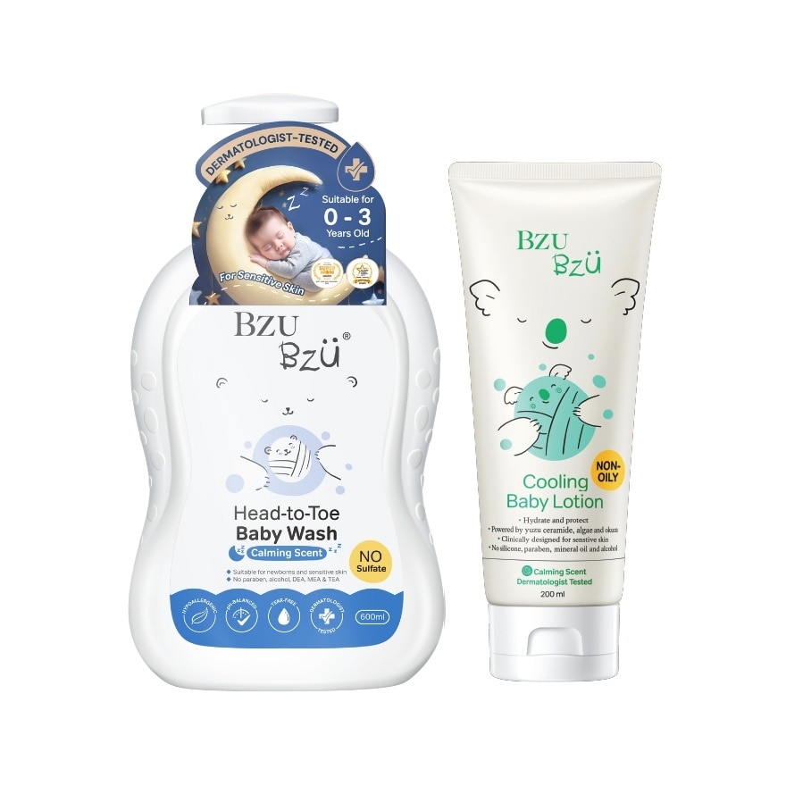 Baby Head-to-Toe Wash - 600 ml + Baby Cooling Lotion - 200 ml