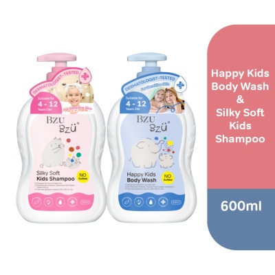 BZU BZU - Happy Kids Body Wash - 600 ml + Silky & Soft Shampoo - 600 ml image