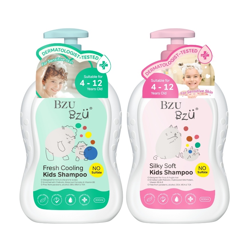 Fresh & Cooling Shampoo - 600 ml + Silky & Soft Shampoo - 600 ml image