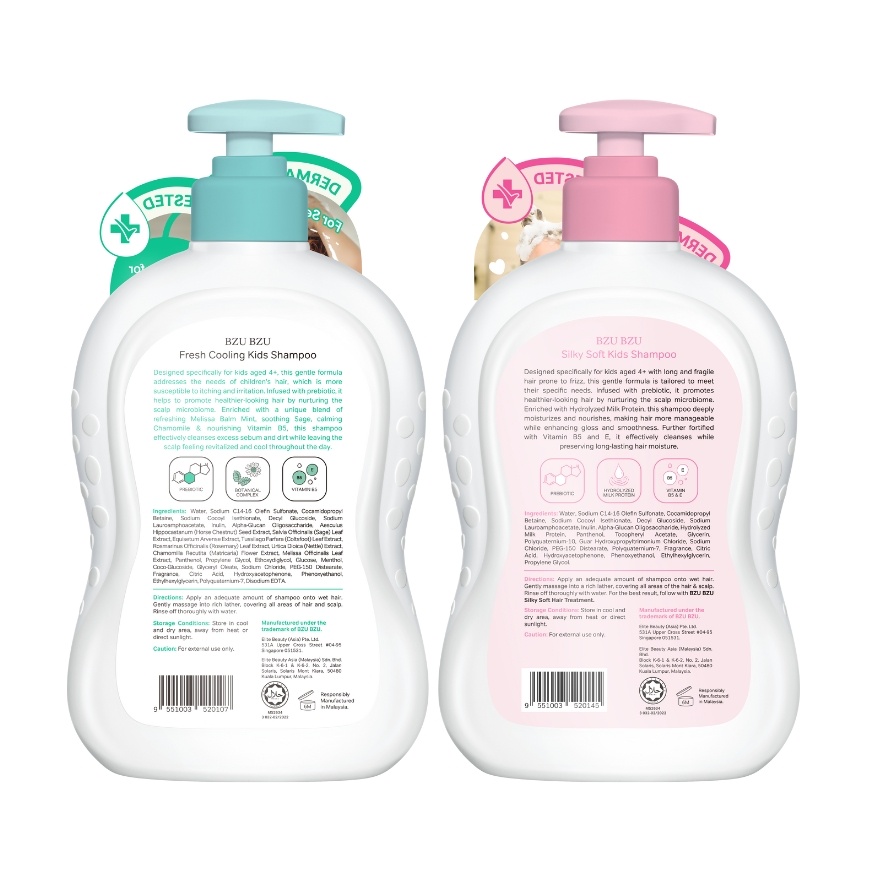 Fresh & Cooling Shampoo - 600 ml + Silky & Soft Shampoo - 600 ml image