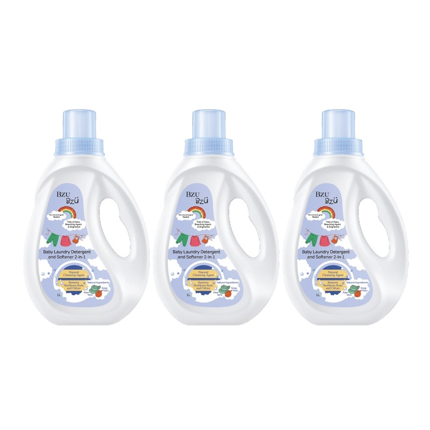 Baby Laundry Detergent and Softener 2-in-1 - 1L x3