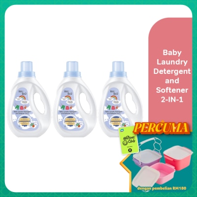 BZU BZU - Baby Laundry Detergent and Softener 2-in-1 - 1L x3