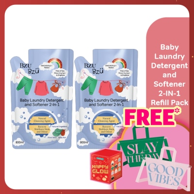 BZU BZU Baby Laundry Detergent and Softener 2-in-1 - 800ML Refill x2