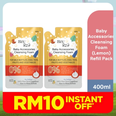 BZU BZU Baby Accessories Cleansing Foam (Lemon) - 400ML Refill x2