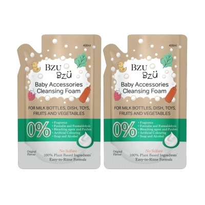BZU BZU Baby Accessories Cleansing Foam (Original) - 400ML Refill x2