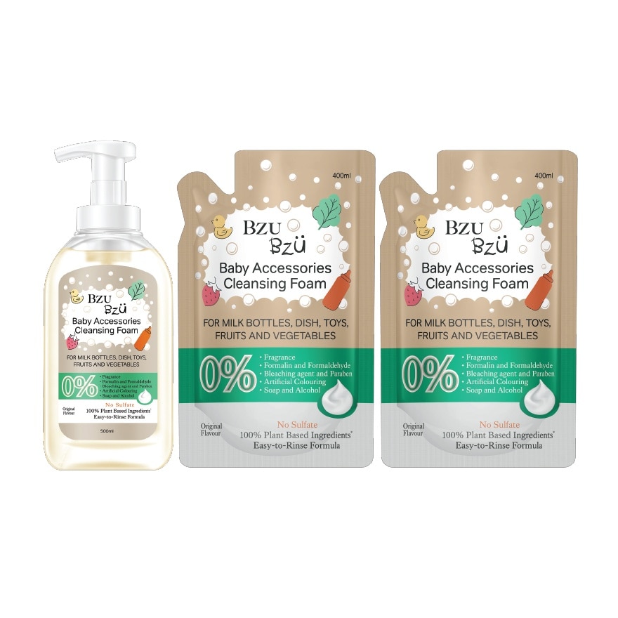 Baby Accessories Cleansing Foam (Original) 400ML Refillx2+Baby Accessories Cleansing Foam(Original)