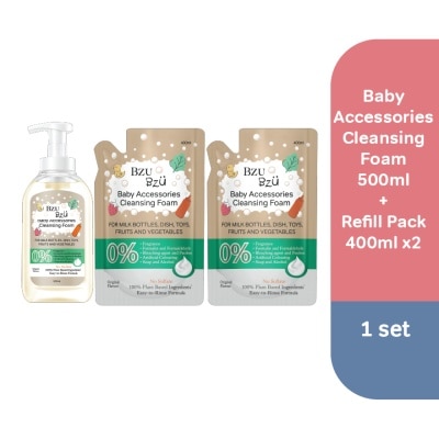 BZU BZU Baby Accessories Cleansing Foam (Original) 400ML Refillx2+Baby Accessories Cleansing Foam(Original)