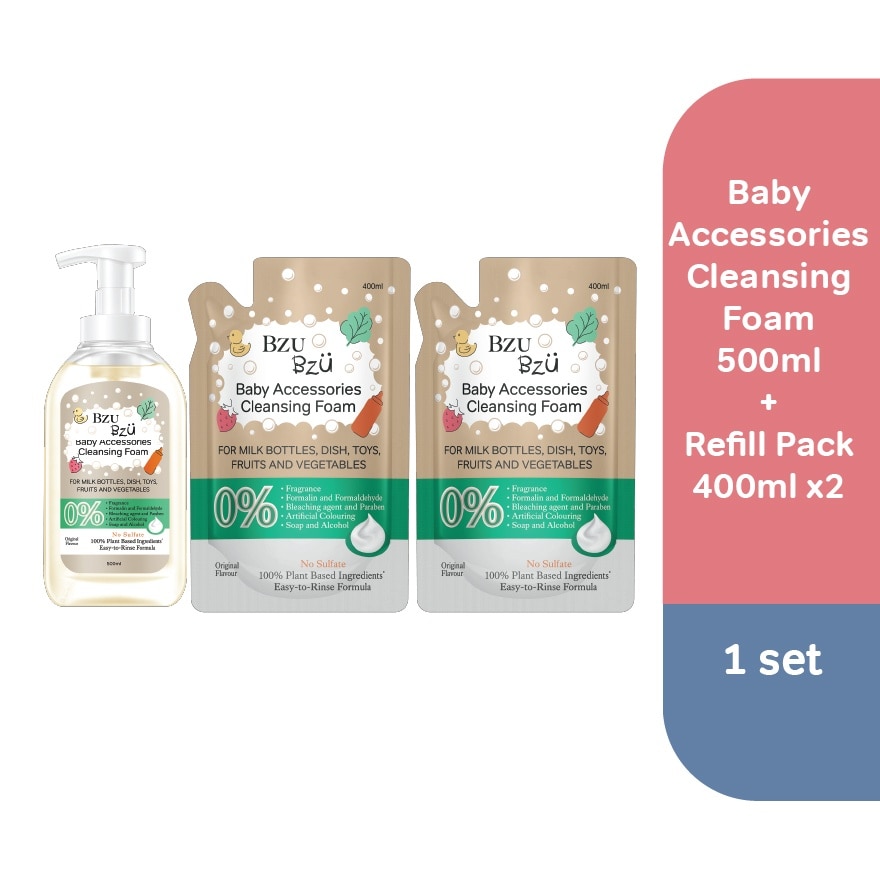 Baby Accessories Cleansing Foam (Original) 400ML Refillx2+Baby Accessories Cleansing Foam(Original)