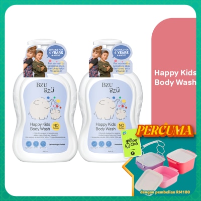 BZU BZU - Happy Kids Body Wash 600ml x2