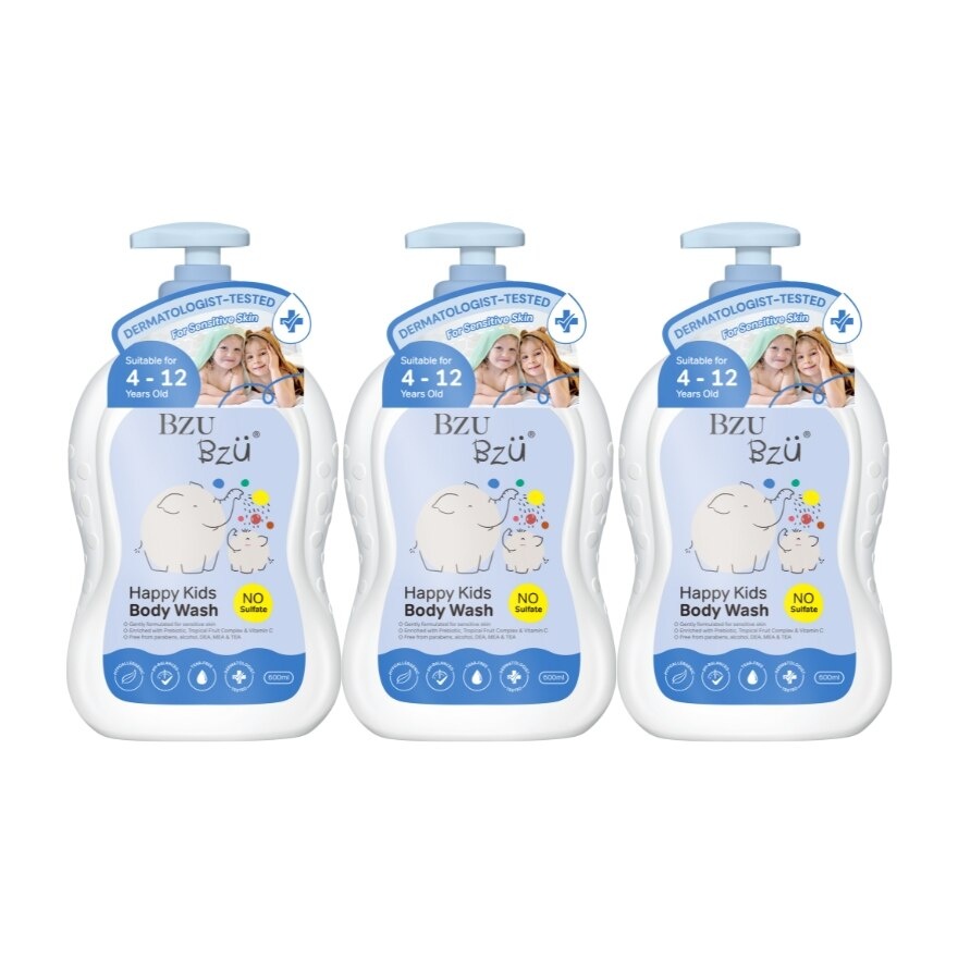 Happy Kids Body Wash - 600 ml x3