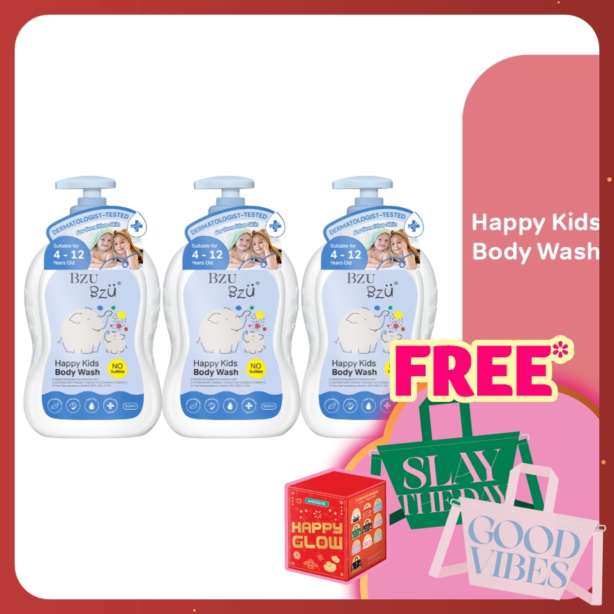 Happy Kids Body Wash - 600 ml x3