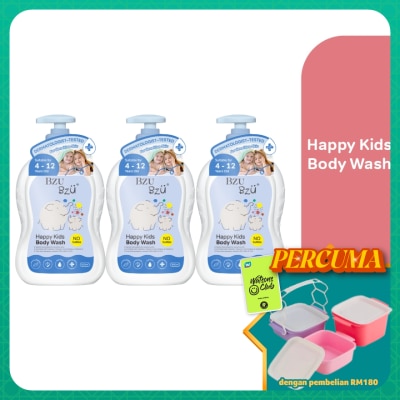 BZU BZU - Happy Kids Body Wash - 600 ml x3