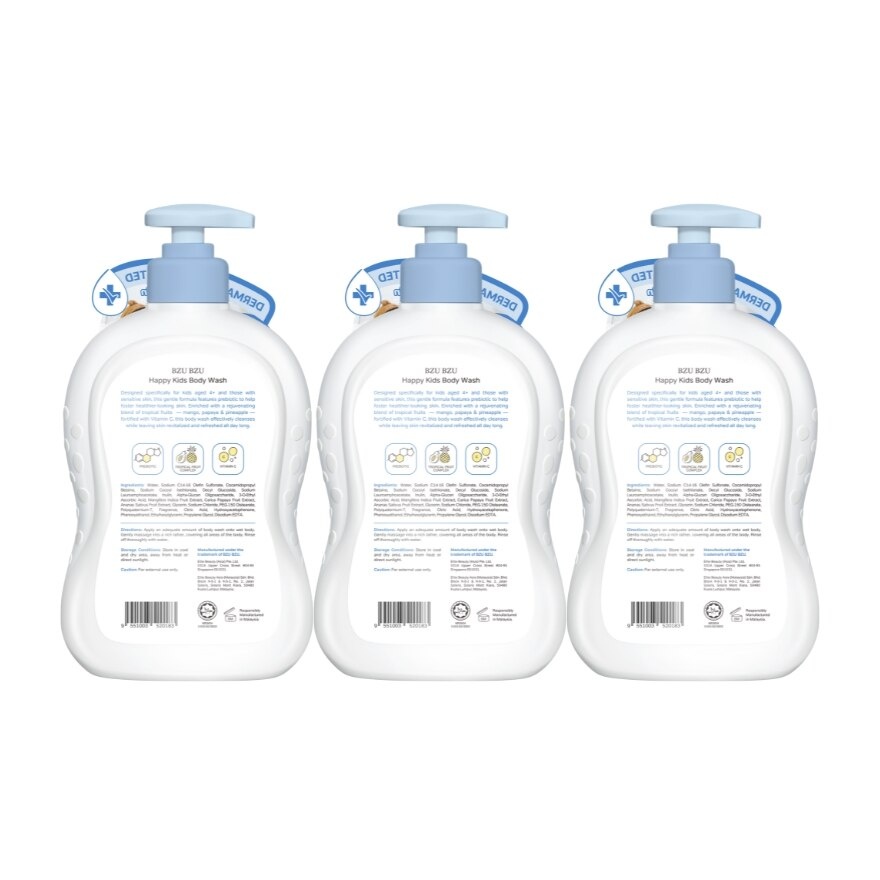Happy Kids Body Wash - 600 ml x3