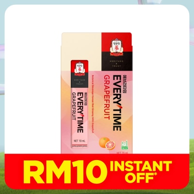 JUNG KWAN JANG Botanical Beverage Korean Red Ginseng With Grapefruit 10ml x7s