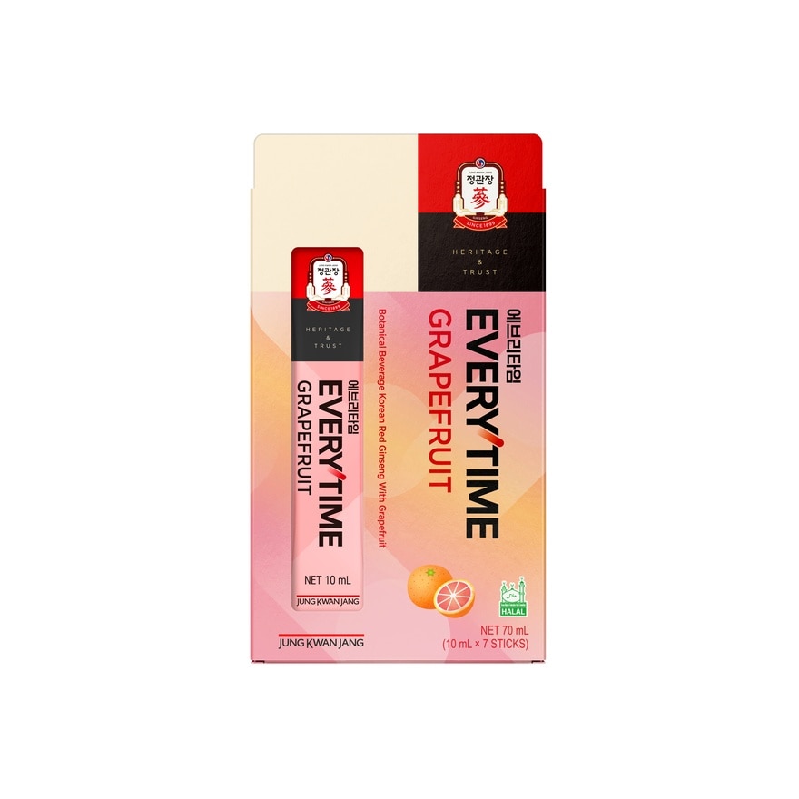 Botanical Beverage Korean Red Ginseng With Grapefruit 10ml x7s