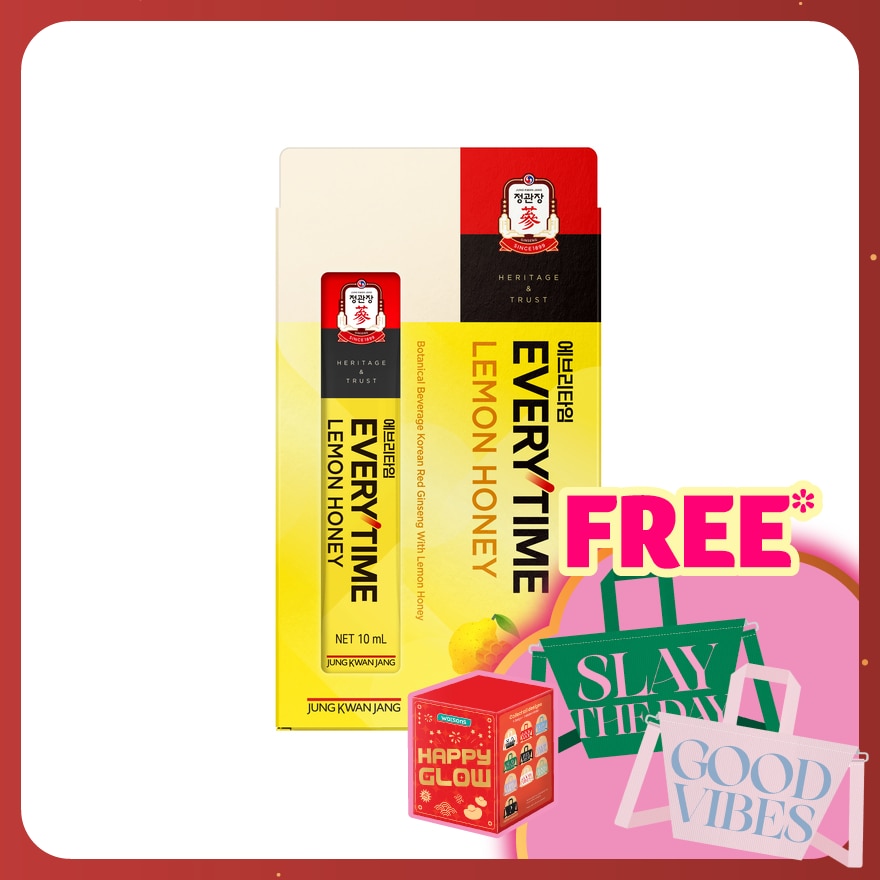 Botanical Beverage Korean Red Ginseng With Lemon Honey 10ml x7s