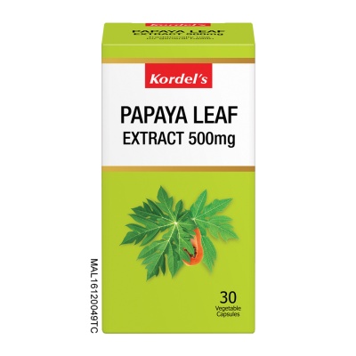 KORDEL'S - Papaya Leaf Extract 500mg 30s