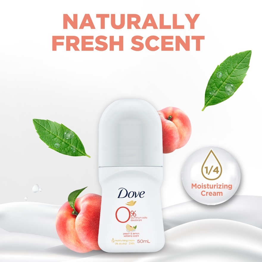 Deodorant Roll On Peach & Lemon Verbena 50ml