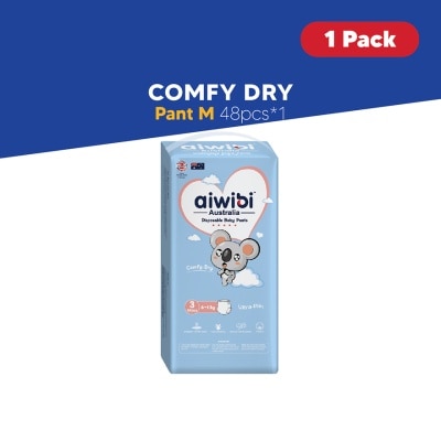 AIWIBI Baby Comfy Dry Diapers Pant M 48s