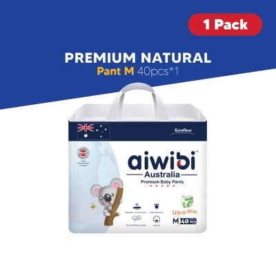 AIWIBI Baby Premium Natural Diapers Pant M 40s