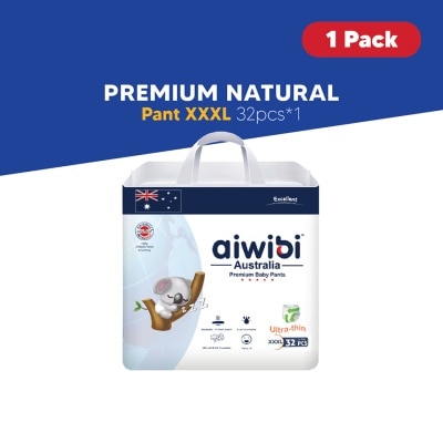 AIWIBI Baby Premium Natural Diapers Pant XXXL 32s