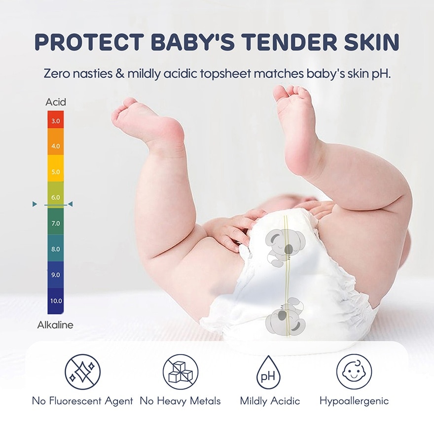 Baby Premium Natural Diapers Tape NB 22s