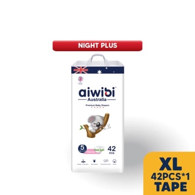 AIWIBI Baby Night Plus Diapers Tape XL 42s