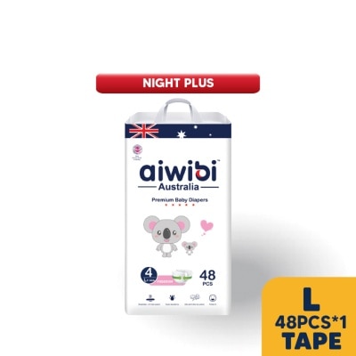 AIWIBI Baby Night Plus Diapers Tape L 48s