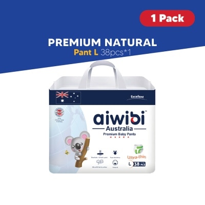 AIWIBI Baby Premium Natural Diapers Pant L 38s