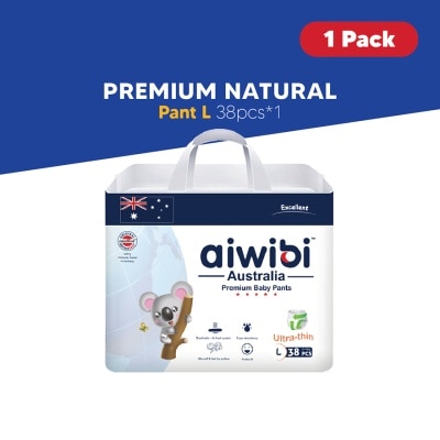 AIWIBI Baby Premium Natural Diapers Pant L 38s
