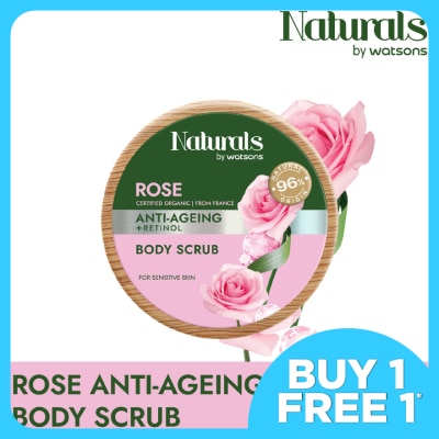 NATURALS BY WATSONS Rose Anti-ageing Body Scrub 200g