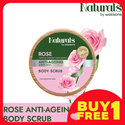 NATURALS BY WATSONS Rose Anti-ageing Body Scrub 200g
