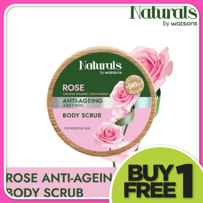 NATURALS BY WATSONS Rose Anti-ageing Body Scrub 200g