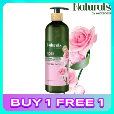 NATURALS BY WATSONS Rose Anti-ageing Cream Bath 490ml