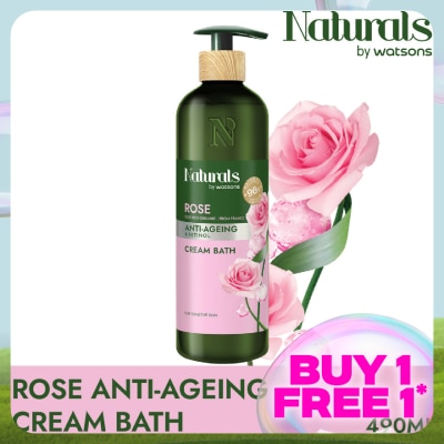 NATURALS BY WATSONS Rose Anti-ageing Cream Bath 490ml